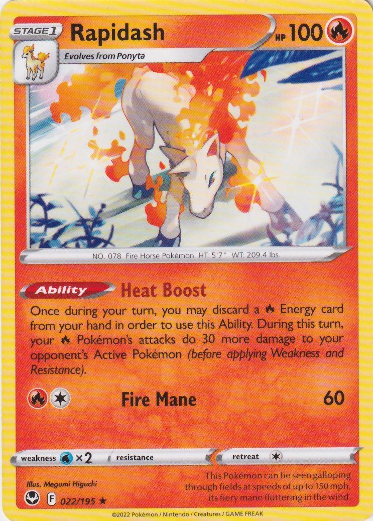 Rapidash – 022/195 – Non Holo