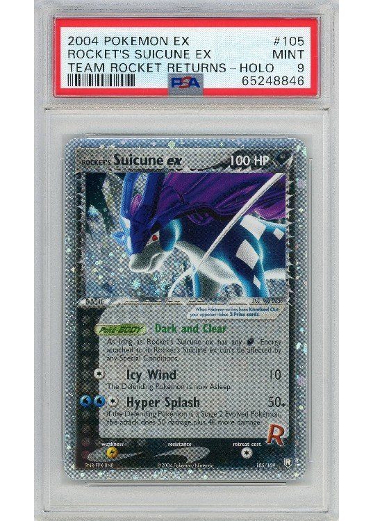 Rocket's Suicune ex 105/109 PSA 9