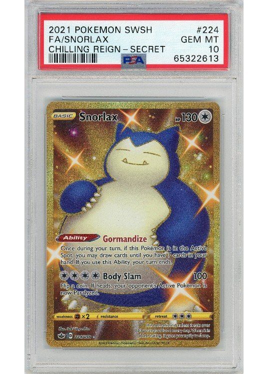 Snorlax 224/198 PSA 10