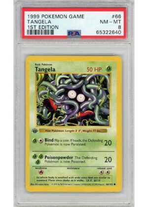 Tangela 66/102 1st Edition PSA 8