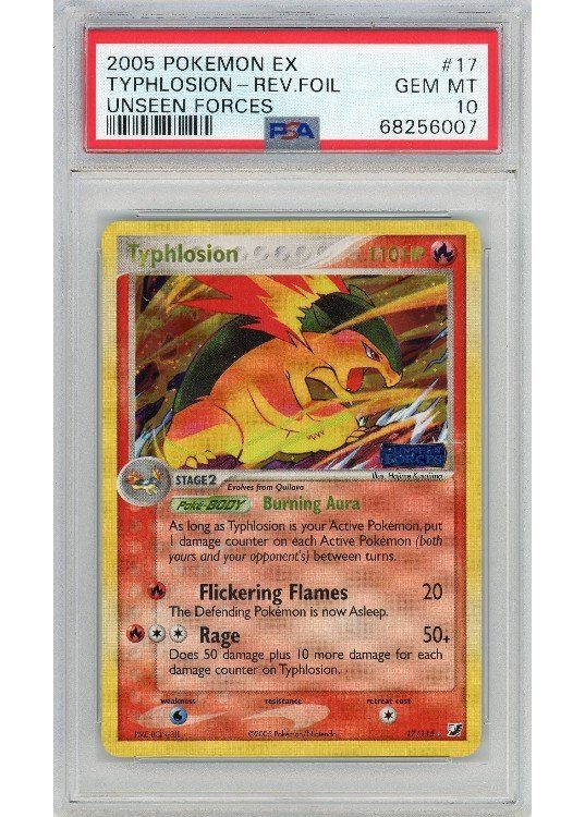 Typhlosion – 17/115 – Reverse Foil – PSA 10