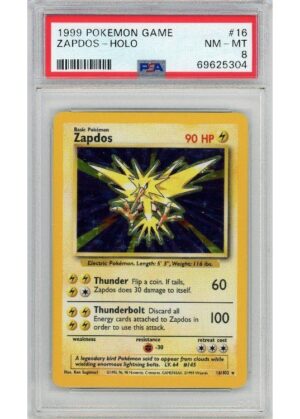 Zapdos 16/102 PSA 8