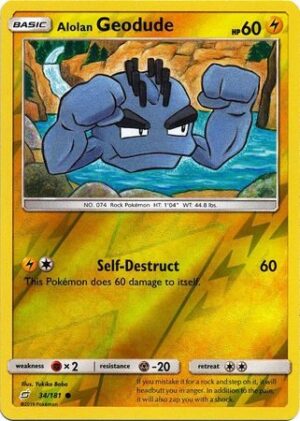 Alolan Geodude - 34/181 - Reverse