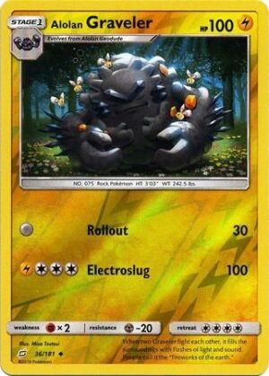 Alolan Graveler - 36/181 - Reverse