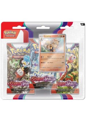 Arcanine blister pack (3 stk.) - Scarlet & Violet