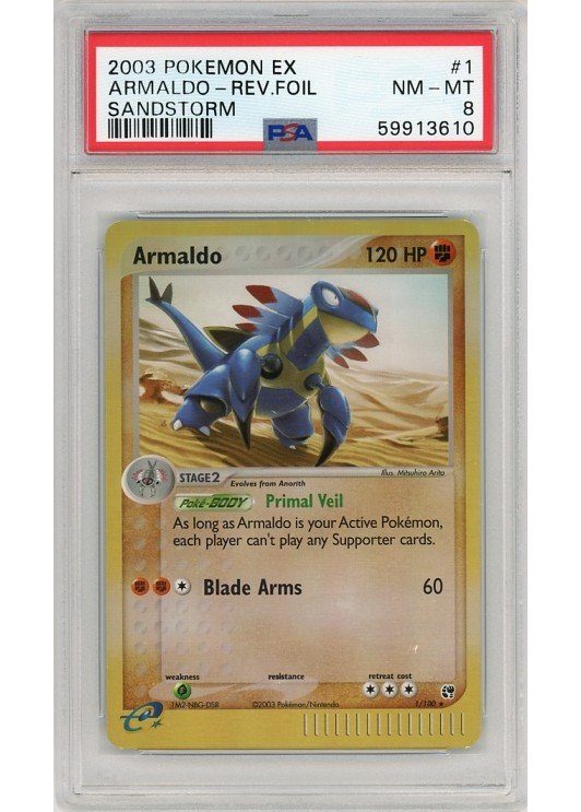 Armaldo 1/100 Reverse Foil PSA 8