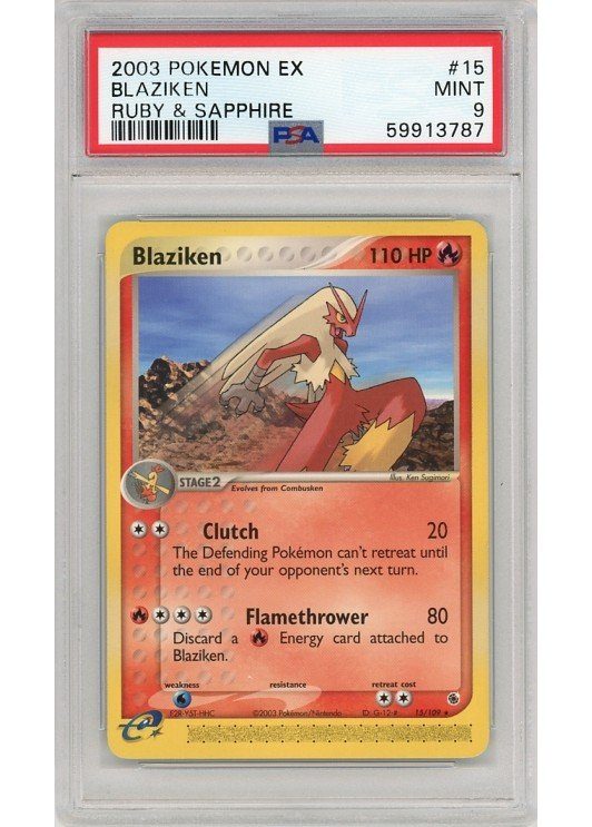 Blaziken 15/109 PSA 9