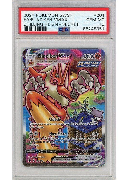 Blaziken VMAX 201/198 PSA 10