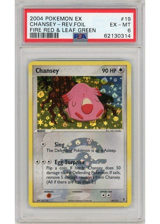 Chansey 19/112 Reverse Foil PSA 6