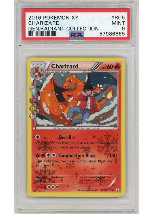Charizard PSA 9 - Gradede pokemon kort p Pokemons.dk