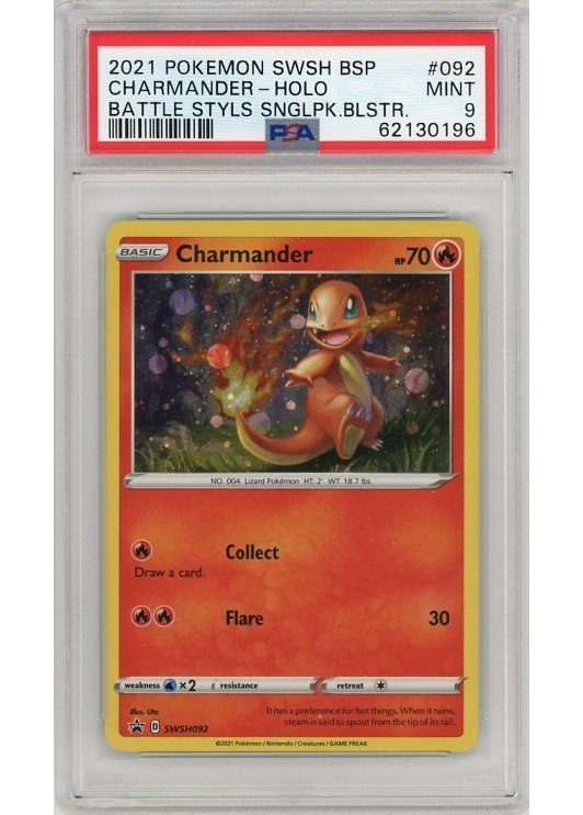 Charmander – SWSH092 – PSA 9