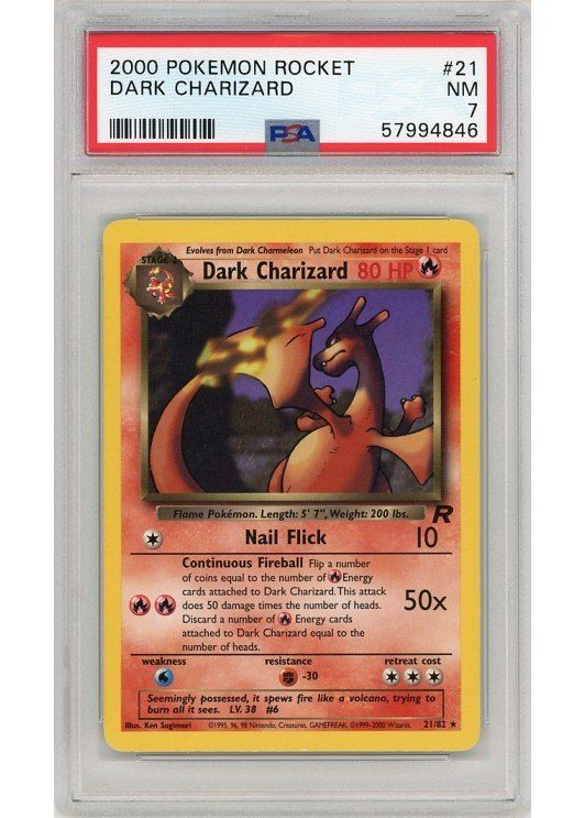 Dark Charizard 21/82 PSA 7