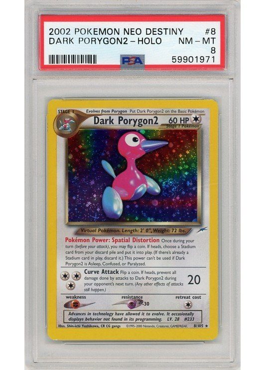 Dark Porygon2 8/105 PSA 8