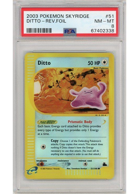 Ditto 51/144 Reverse Foil PSA 8