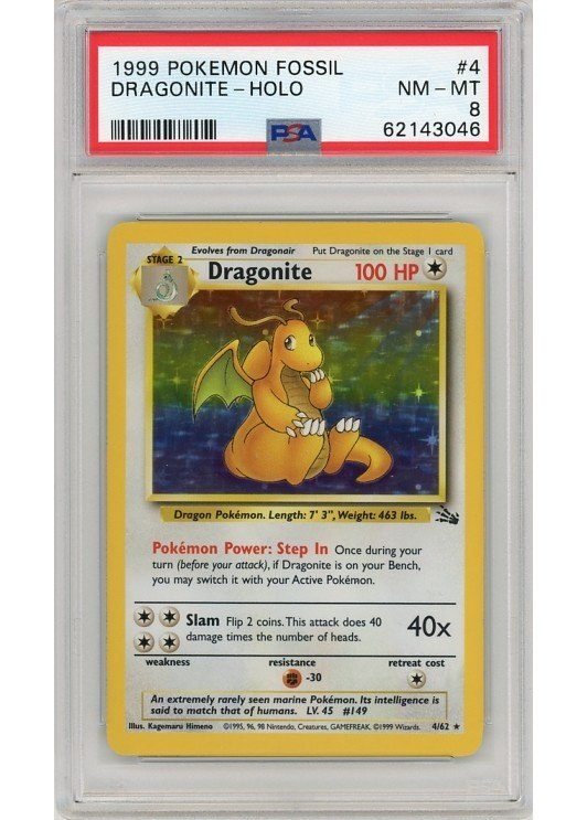 Dragonite 4/62 PSA 8