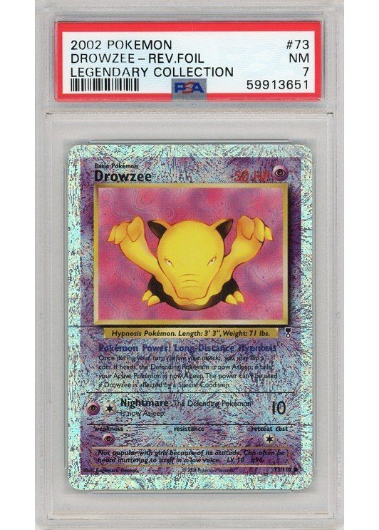 Drowzee 73/110 Reverse Foil PSA 7