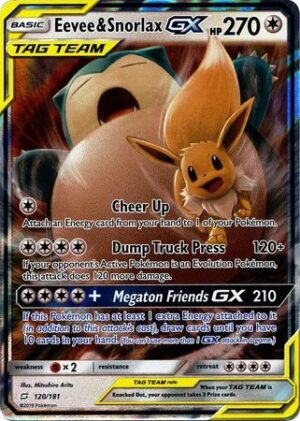 Eevee & Snorlax-GX - 120/181
