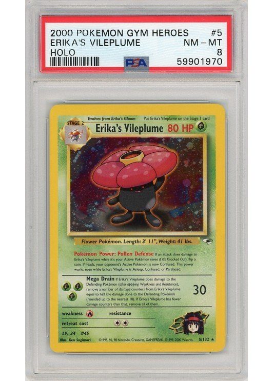 Erika's Vileplume 5/132 PSA 8