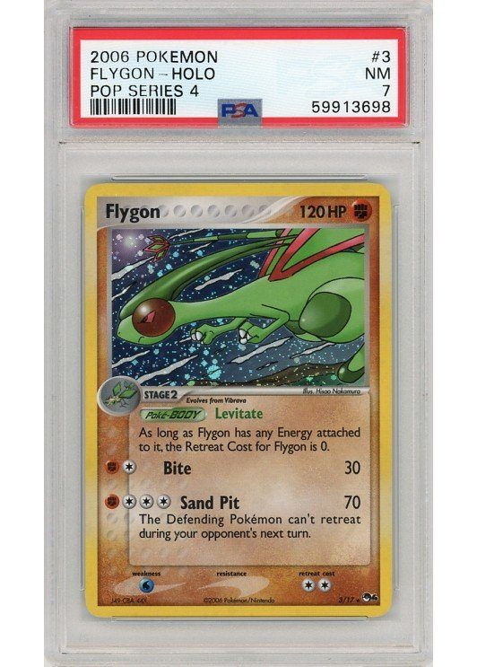Flygon Cosmos Holo 3/17 PSA 7