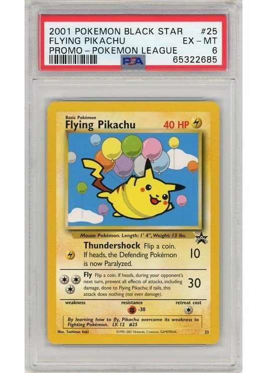 Flying Pikachu 25 PSA 6