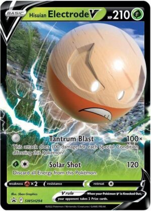 Hisuian Electrode V Box - Hisuian Electrode V SWSH294 - Pokemon Sword & Shield Promo kort