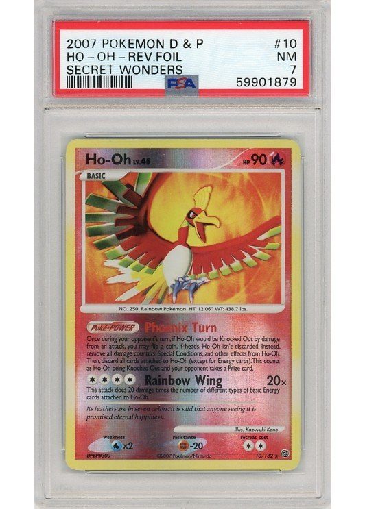 Ho-oh 10/132 Reverse Foil PSA 7