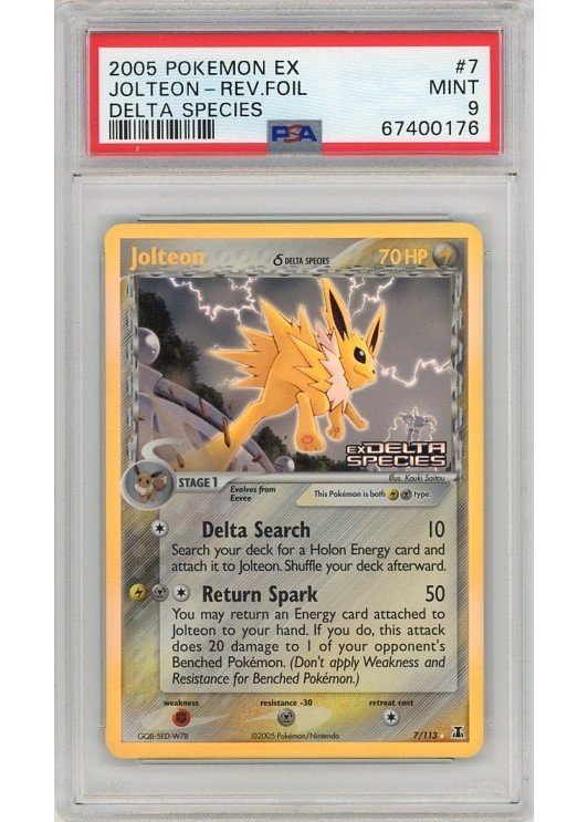 Jolteon δ PSA 9 - Gradede pokemon kort på Pokemons.dk