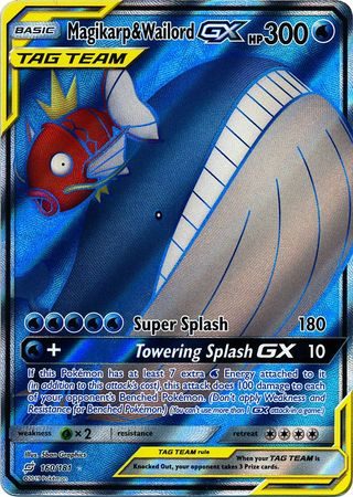 Magikarp & Wailord-GX - 160/181 - Pokemon enkeltkort fra S&M Team Up