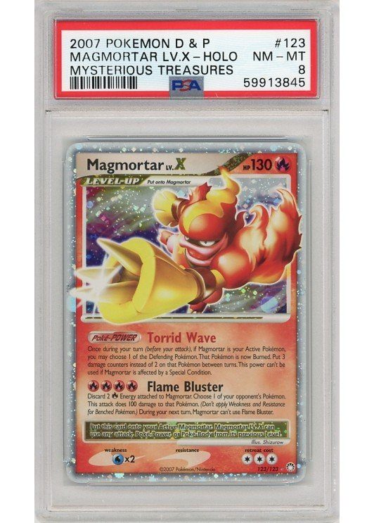 Magmortar LV.X 123/123 PSA 8