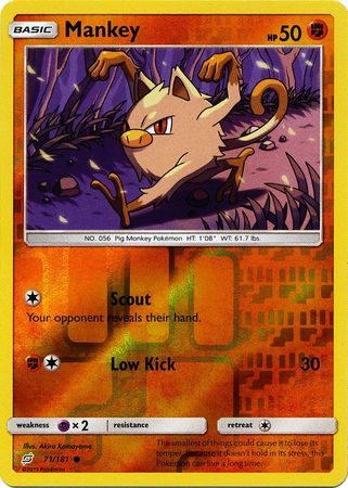 Mankey - 71/181 - Reverse