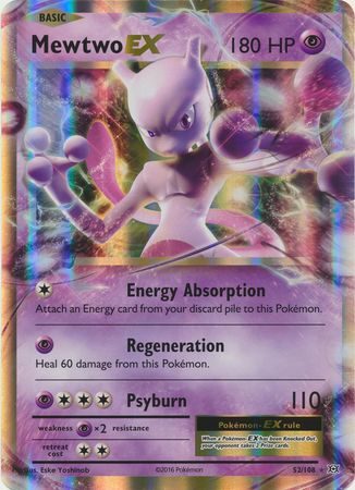Mewtwo EX - 52/108 - JUMBOkort