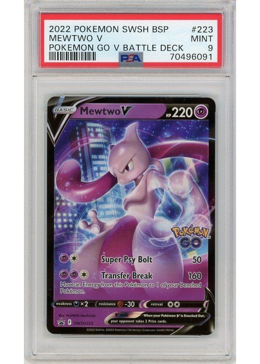 Mewtwo V SWSH223 PSA 9