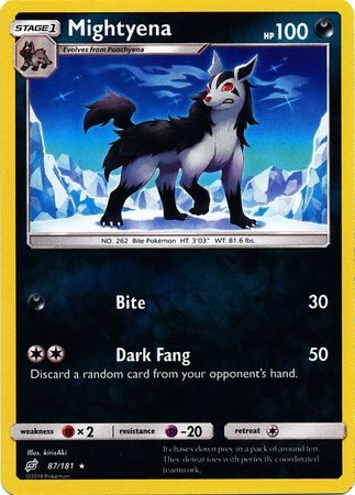 Mightyena - 87/181 - Reverse