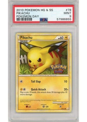 Pikachu Pokemon Day Stamp 78/123 PSA 9