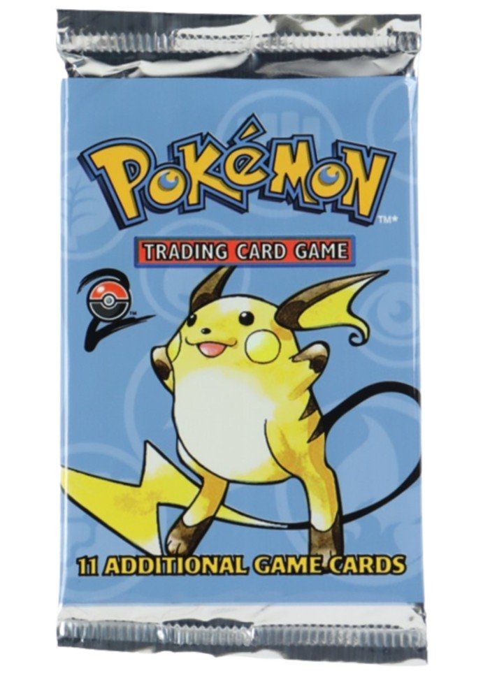 Pokémon Base Set 2 Booster Pack  - Raichu pack art