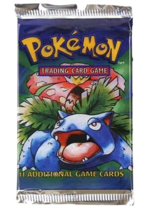 Pokémon Base Set Booster Pack  - Venusaur pack art