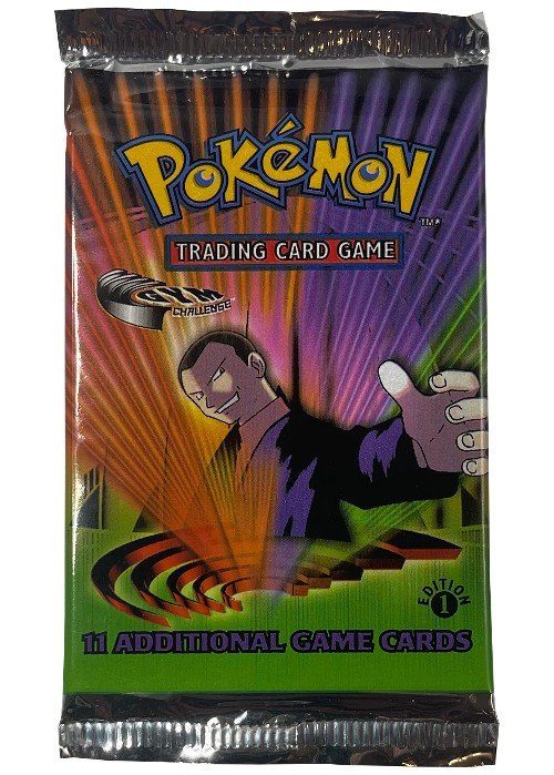 Pokémon Gym Challenge 1st Edition Booster Pack  - Giovanni pack art