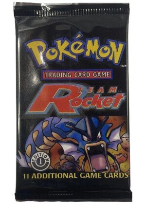 Pokémon Team Rocket 1st Edition Booster Pack  - Gyarados pack art