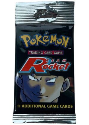 Pokémon Team Rocket long crimp Booster Pack  - Giovanni pack art