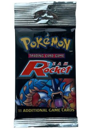 Pokémon Team Rocket long crimp Booster Pack  - Gyarados pack art
