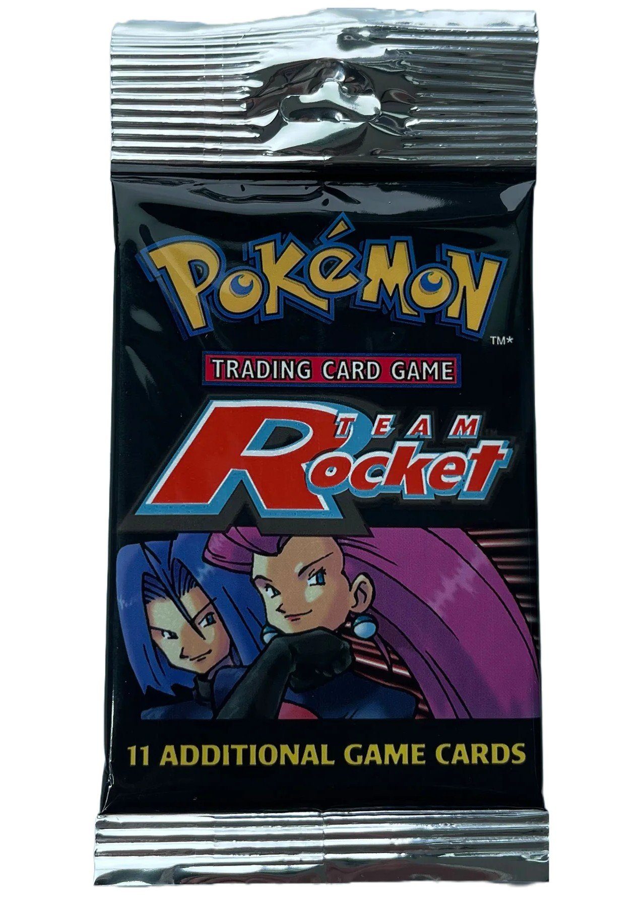 Pokémon Team Rocket long crimp Booster Pack  - Jessie & James pack art