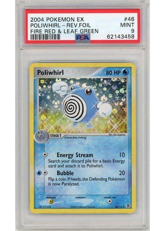 Poliwhirl 46/112 Reverse Foil PSA 9