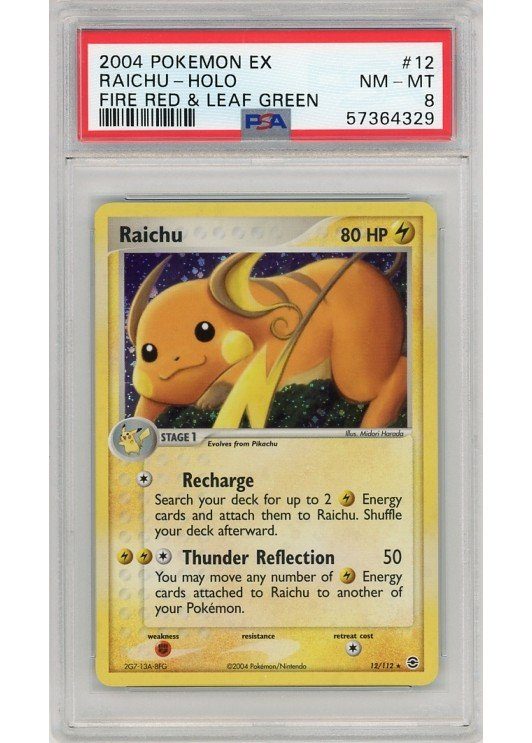 Raichu 12/112 PSA 8
