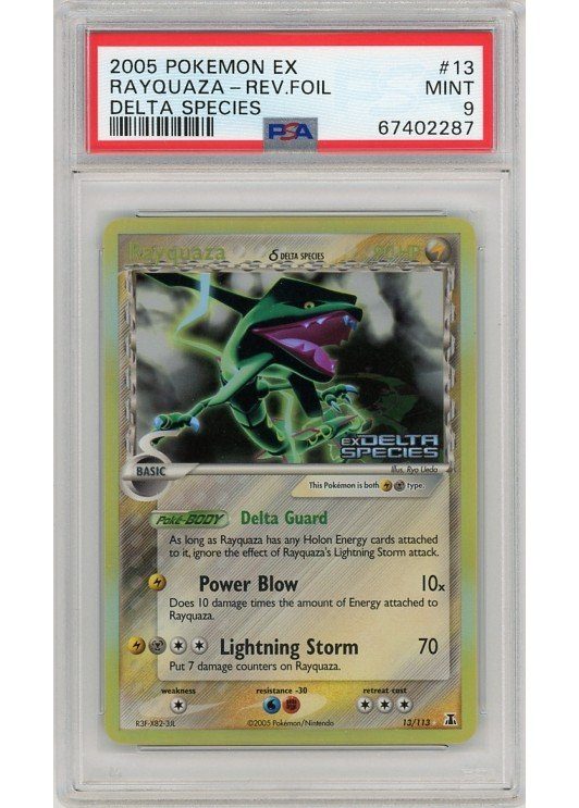 Rayquaza &delta; 13/113 Reverse Foil PSA 9