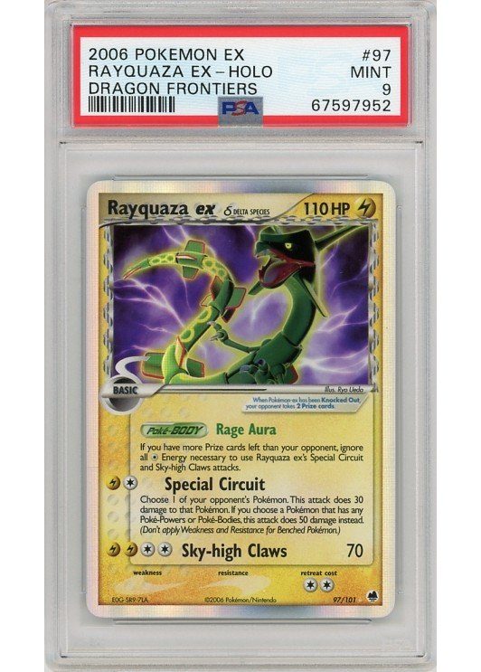 Rayquaza ex &delta; 97/101 PSA 9