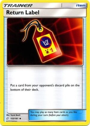 Return Label - 153/181