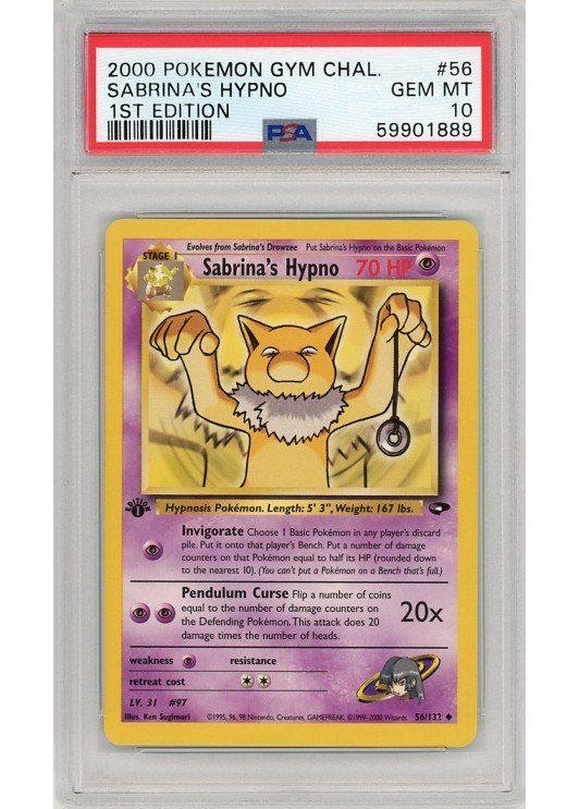 Sabrina's Hypno 56/132 1st Edition PSA 10
