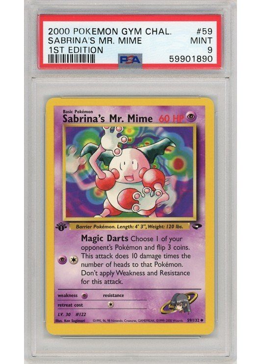 Sabrina's Mr. Mime 1st Edition Gem 10