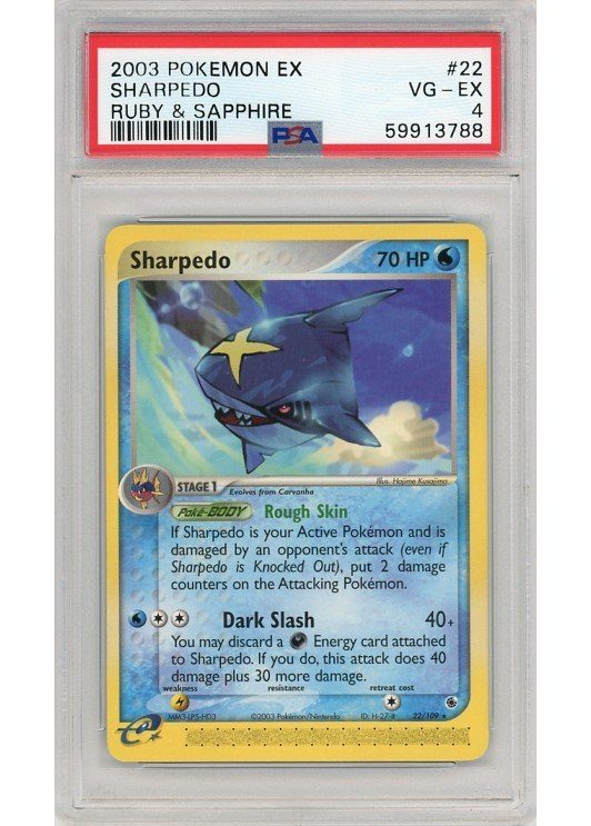 Sharpedo 22/109 PSA 4