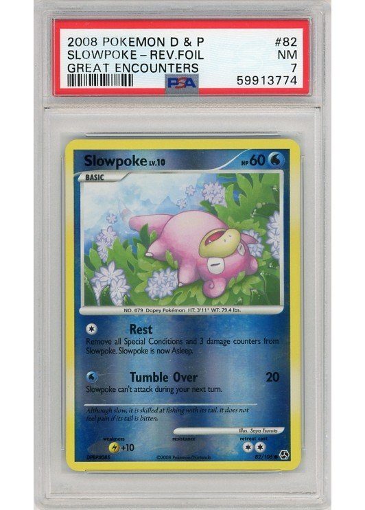 Slowpoke 82/106 Reverse Foil PSA 7